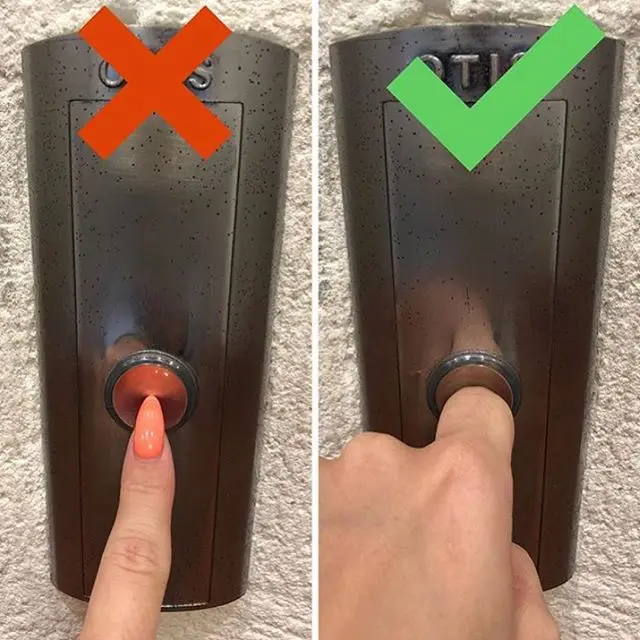 Gelnagel Schutz Tipp Fahrstuhlknopf druecken Beautycenter by Neta