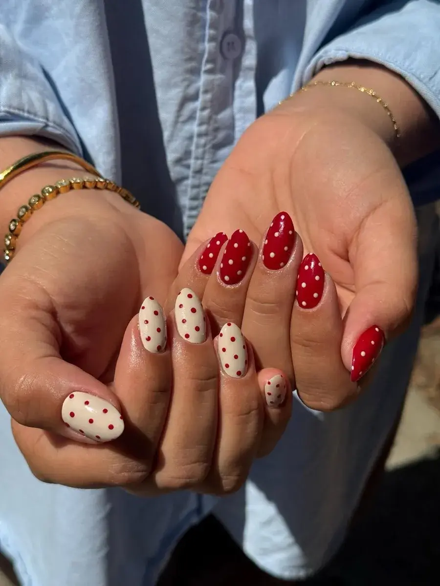 Polka Dot Nail Art Beautycenter by Neta St. Galleln